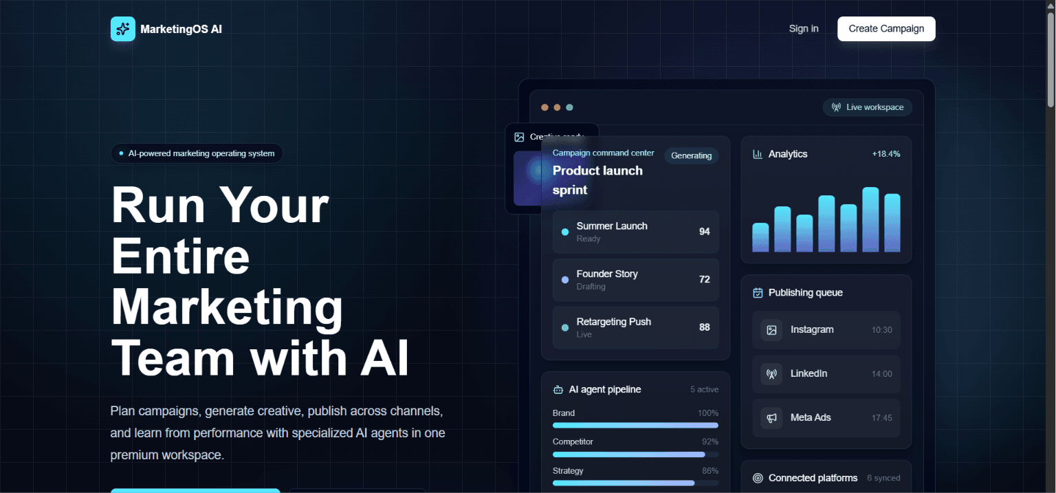 MarketingOS AI project preview