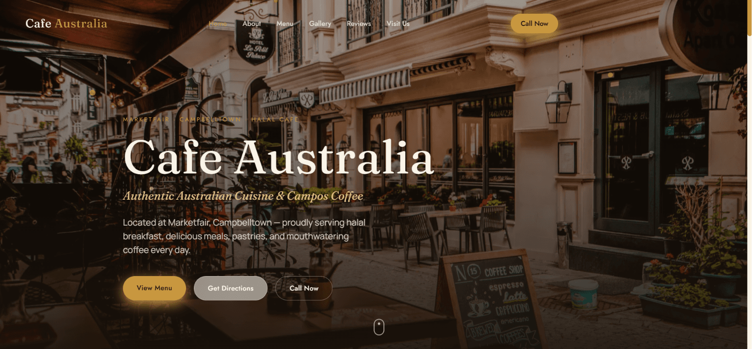 Cafe Australia project preview